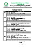 Jadwal Pelajaran TPQ Assuyuthiyah [PDF]