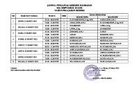 Jadwal Pengawas Am 2023