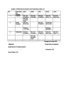 Jadwal Penggunaan Sarana Dan Prasarana Sekolah