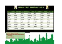 Jadwal Piket Ramadhan 2017