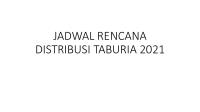 Jadwal Rensi Taburia 2021