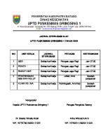 Jadwal Sterilisasi Alat GR 1