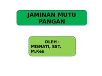 Jaminan Mutu Pangan