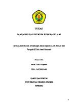 Jarimah Liwath Dan Musahaqah Di Dalam Qanun Aceh Dilihat Dari Perspektif Hak Asasi Manusia