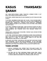 Jawaban Kasus Akuntansi Ijarah