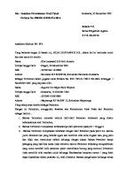 Jawaban Permohonan Cerai Talak [PDF]