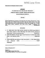 Jawaban Tergugat [PDF]