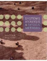 Jeffrey Whitten & Lonnie Bentley - System Analysis and Design Methods (7th Edition)