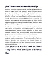 Jenis Gambar Dan Dokumen Proyek Baja [PDF]