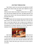 Jenis Teater Tradisional Asia [PDF]