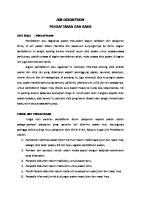 Job Description Pendaftran Dan Kasir [PDF]