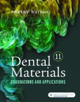 John M. Powers, John C. Wataha - Dental Materials - Foundations and Applications-Mosby (2016) PDF