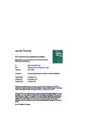 Journal Pre-Proof: Chemical Engineering and Processing - Process Intensification