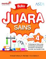 Juara Sains - Buku Murid - Kelas 4