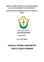 Jurnal Analisis Kebutuhan Jalur Khusus Sepeda Pada Kawasan Perkotaan Lhokseumawe [PDF]