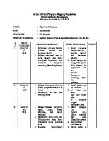 Jurnal Harian Program Magang Mahasiswa