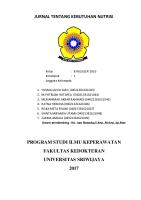 Jurnal Kebutuhan Nutrisi