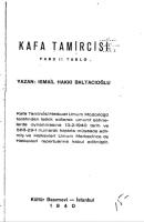 Kafa Tamircisi [1 ed.]