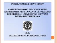 Kajian Ergonomi Meja Dan Kursi Kantin [PDF]