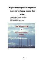 Kajian Tentang Kesan Kegiatan Manusia Terhadap Cuaca Dan Iklim [PDF]