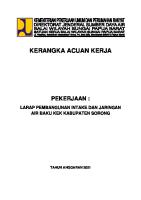 KAK LARAP Pembangunan Intake Dan Jaringan Air Baku KEK SorongOK [PDF]