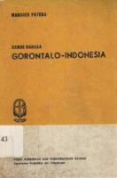 Kamus Bahasa Gorontalo-Indonesia