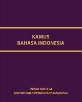 Kamus Bahasa Indonesia
 9789796897791