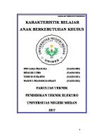 Karakteristik Belajar Anak Berkebutuhan Khusus [PDF]