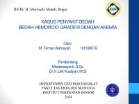 Kasus Penyakit Bedah Hemoroid [PDF]