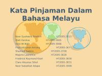 Kata Pinjaman Dalam Bahasa Melayu