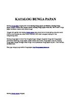 Katalog Bunga Papan