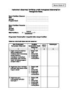 KD 9 Instrumen Observasi Terfokus Untuk Mengases Keterampilan Mengelola Kelas [PDF]