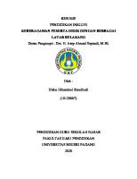 Keberagaman Peserta Didik Dengan Berbagai Latar Belakang (Disha Hikarahmi Ramfineli 18129007)