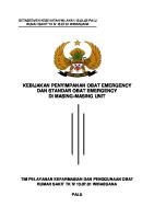 Kebijakan Penyimpanan Obat Emergency [PDF]