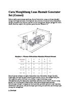 Kebutuhan Ruang Genset