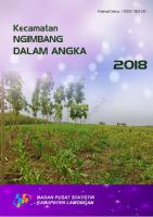 Kecamatan Ngimbang Dalam Angka 2018