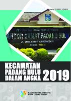 Kecamatan Padang Hulu Dalam Angka 2019