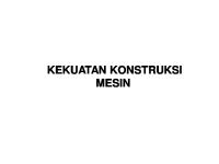 Kekuatan Konstruksi Mesin