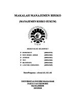 Kelompok 7 Makalah Manajemen Risiko Hukum [PDF]