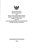 Kepbersama Menkes Dan Kepala BKN No 1738 Menkes SKB Xii 2003 Dan No 52 Tahun 2003 Tentang Petunjuk Pelaksanaan Jabatan Fungsional Dokter Dan Angka Kreditnya - pdf-1 PDF