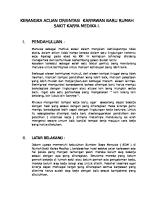 Kerangka Acuan Orientasi Karyawan Baru Rumah Sakit Karya Medika I [PDF]