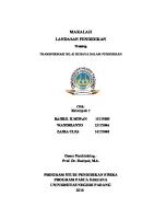 Kerangka Makalah Kuliah Landasan Transformasi Nilai Budaya