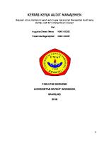 Kertas Kerja Audit Manajemen