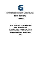 Kertas Kerja Perkhemahan Unit Beruniform Pandu Puteri