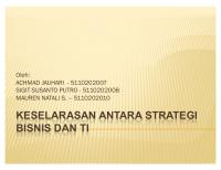 Keselarasan Antara Strategi Bisnis Dan TI