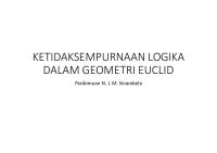 Ketidaksempurnaan Logika Dalam Geometri Euclid