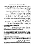 Khutbah Jumat Ramadhan Fenomena Ibadah Di Bulan Ramadhan [PDF]