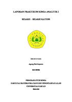 Kimia Analisis Uji Kation [PDF]