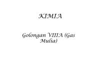 KIMIA Golongan VIIIA