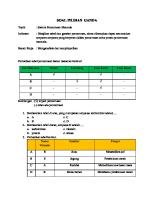 Kisi-Kisi Soal Pencernaan Makanan [PDF]